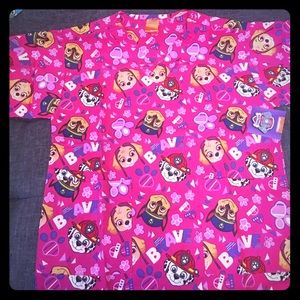Paw Patrol scrub top
